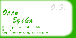 otto szika business card